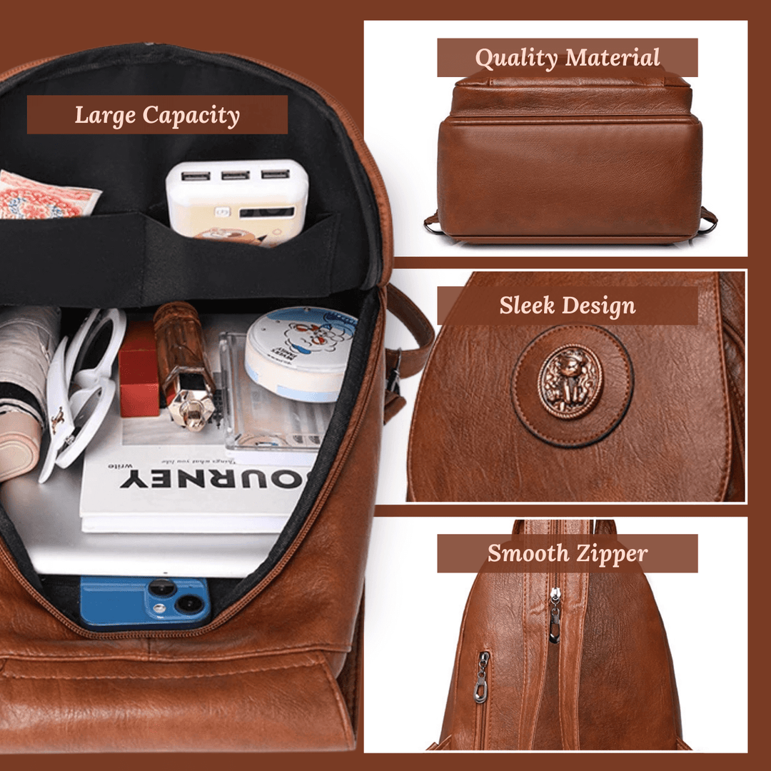 Vintage Leather Backpack