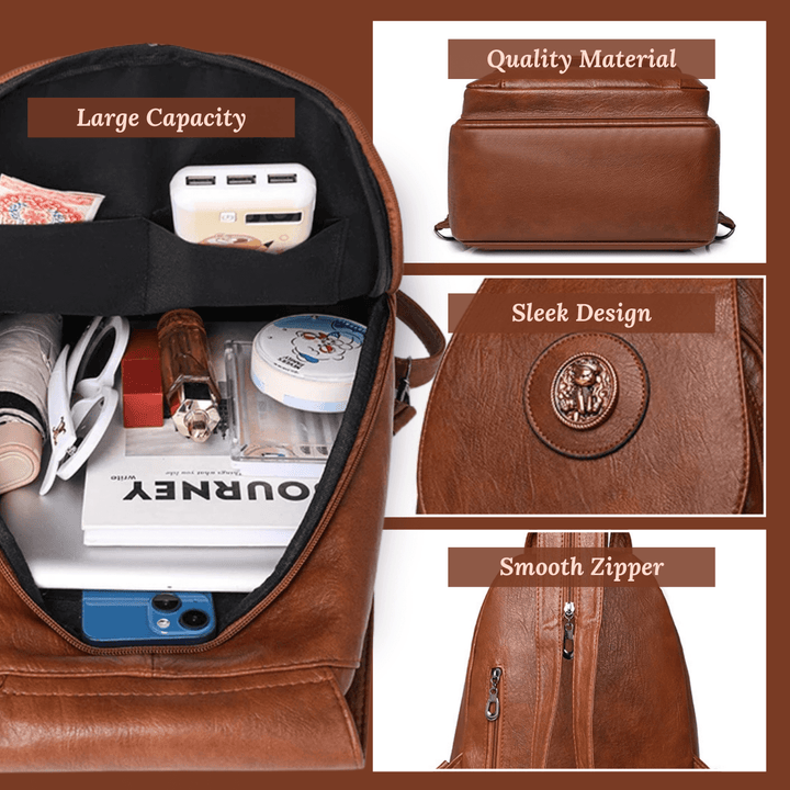 Vintage Leather Backpack