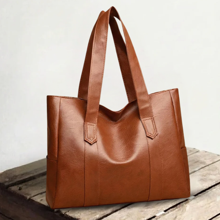 Sturdy Leather Tote Bag