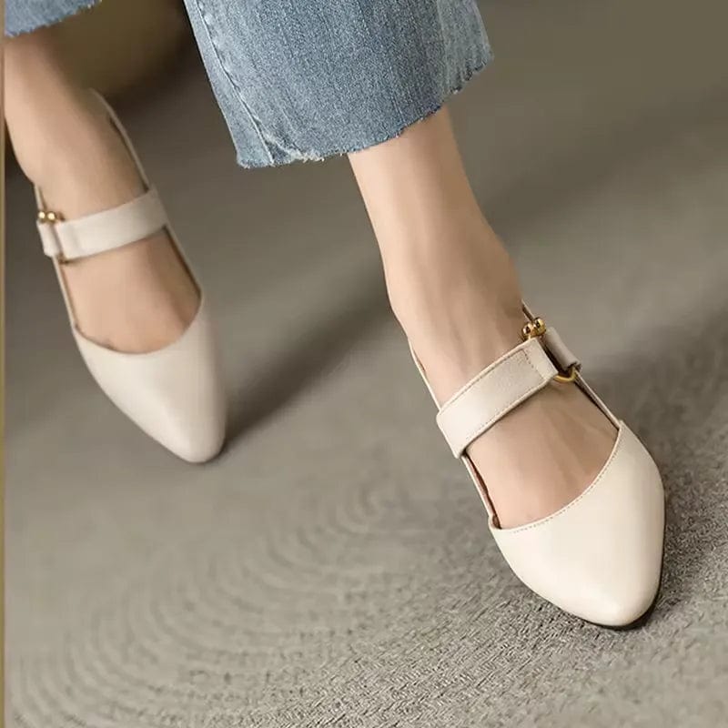 Leather Strap Heels