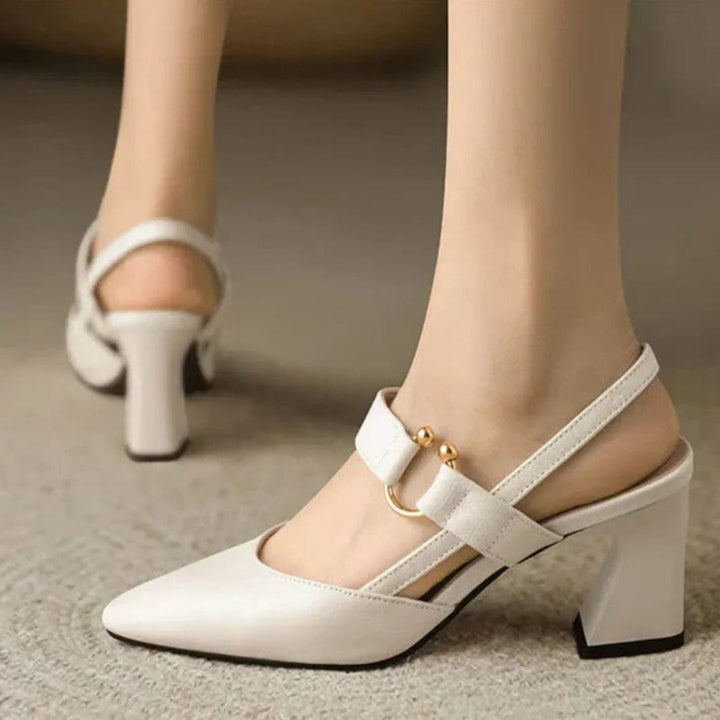 Leather Strap Heels