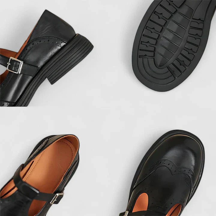 Mary Jane Low-Heel Flats