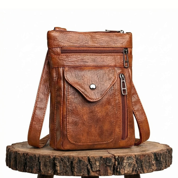 Slim Leather Crossbody Bag