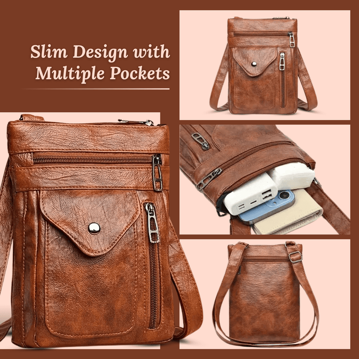 Slim Leather Crossbody Bag