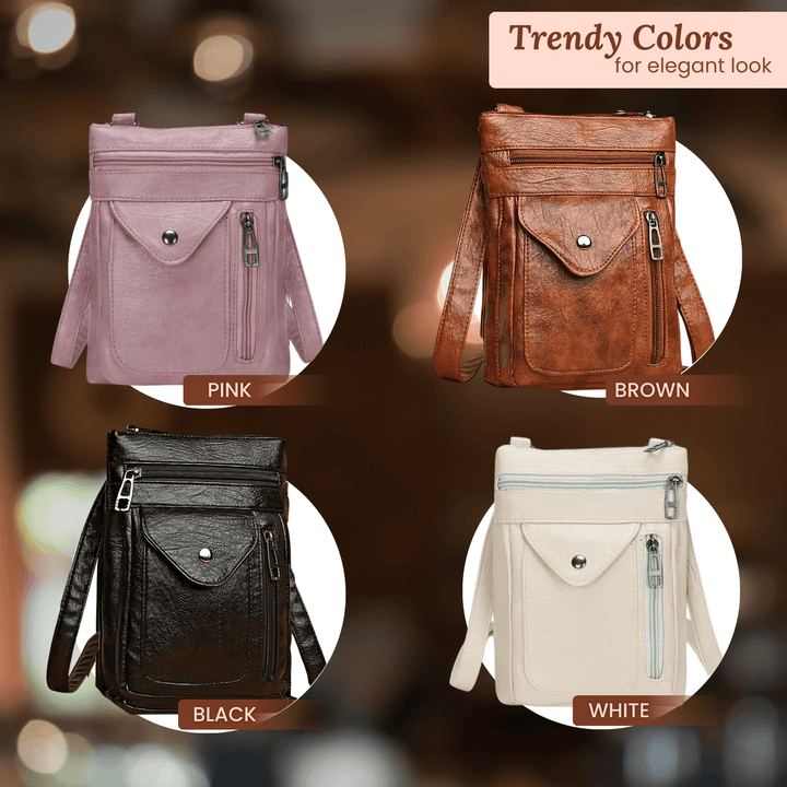 Slim Leather Crossbody Bag