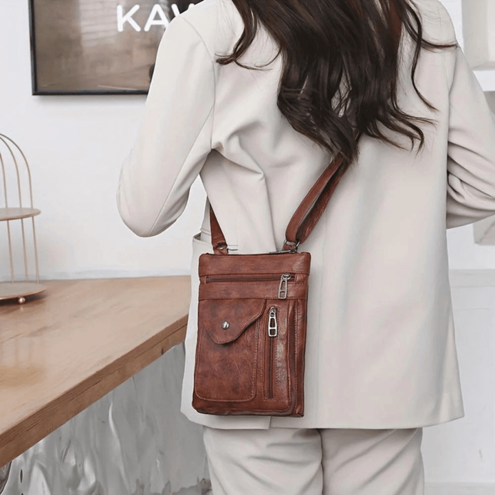Slim Leather Crossbody Bag