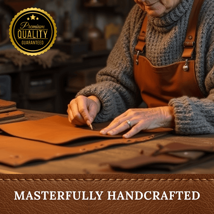 Quilted-Base Leather Crossbody Bag
