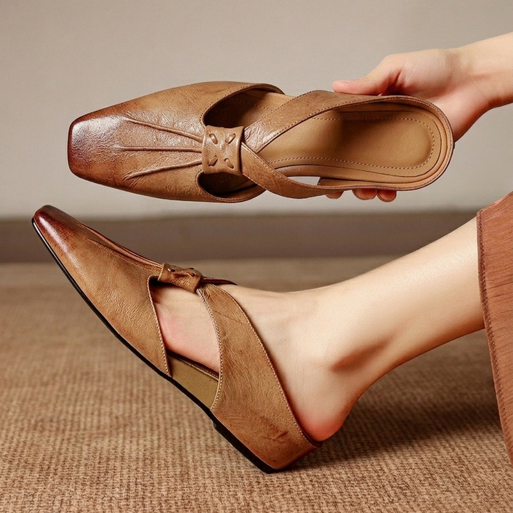 Lola Genuine Leather Mules