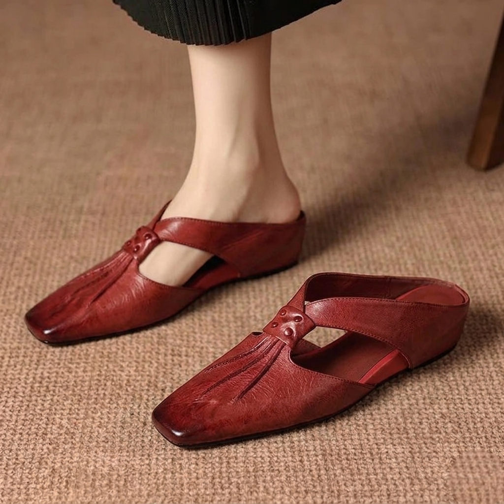 Lola Genuine Leather Mules
