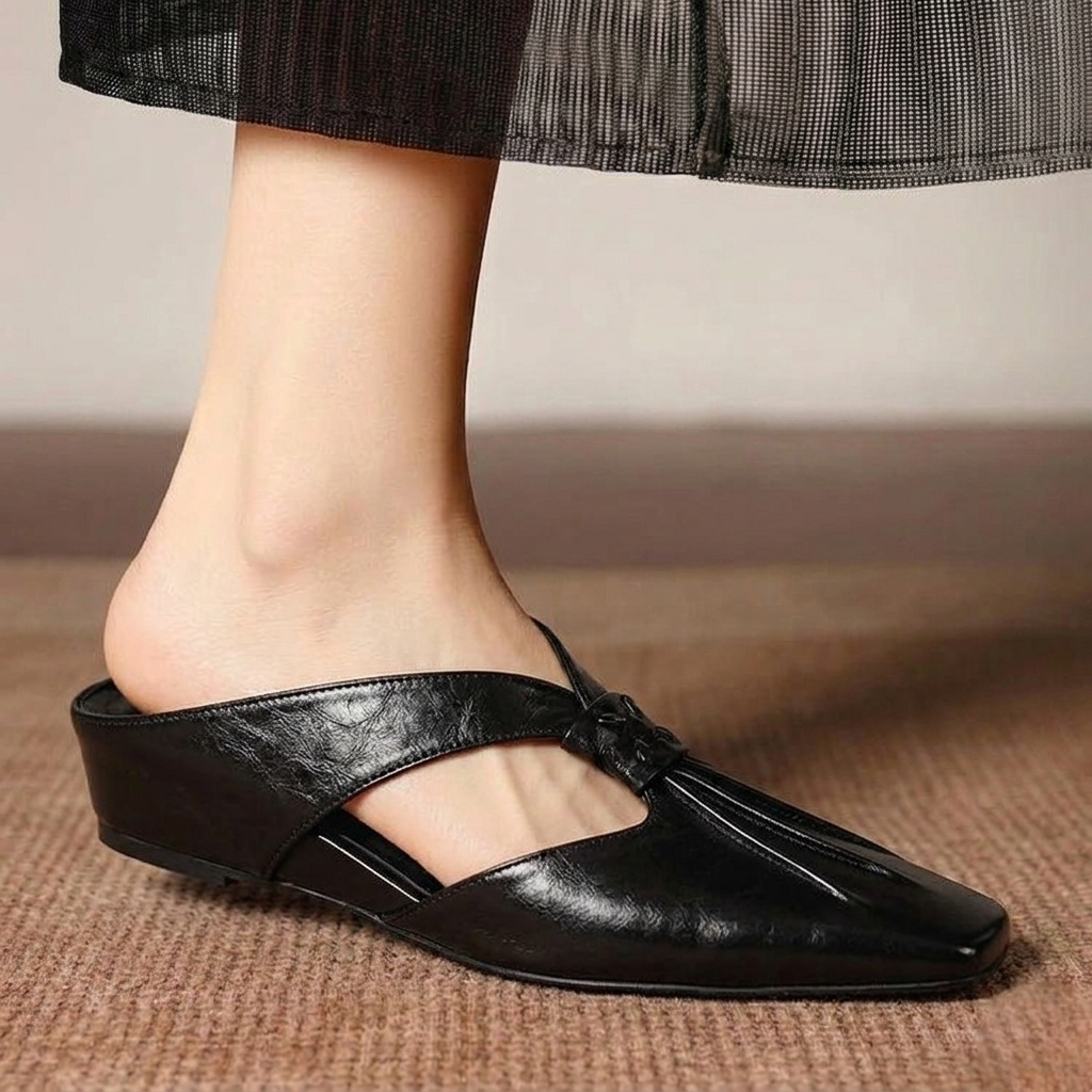 Lola Genuine Leather Mules