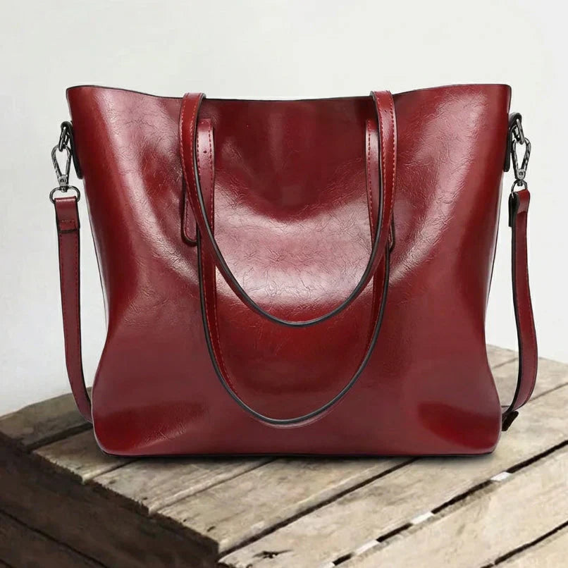 Oil-Wax Leather Tote Bag