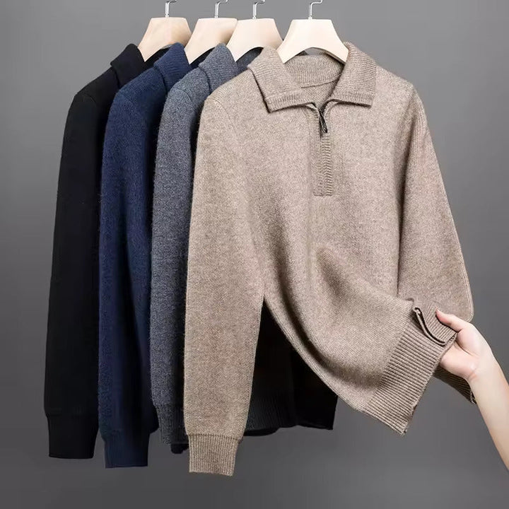 Gstaad Cashmere Quarter Zip Jumper