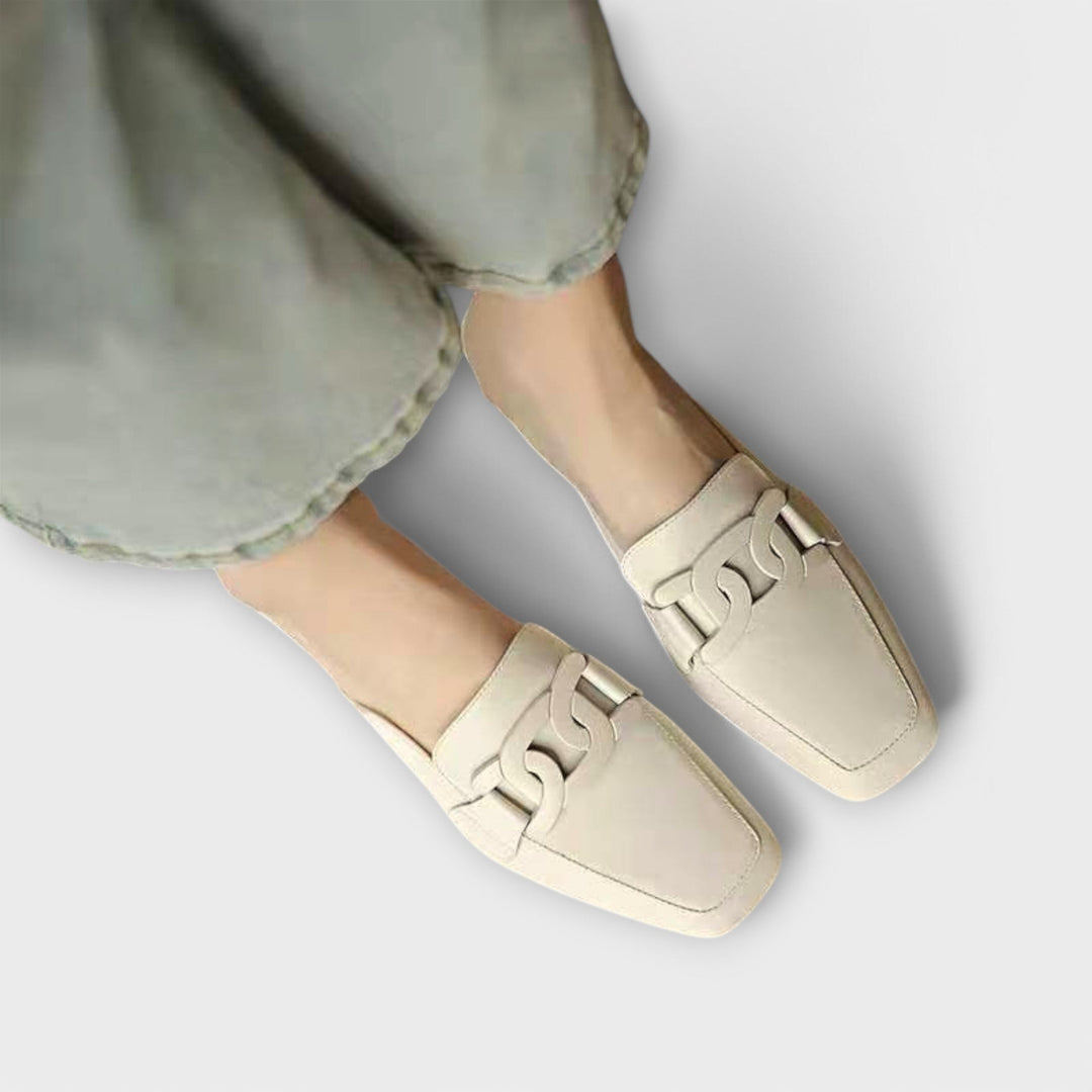 Noble Leather Round-Toe Loafers