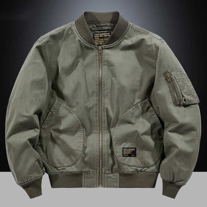 Ribbed Bomber Jacket