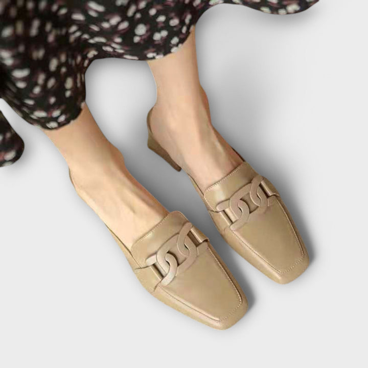 Noble Leather Round-Toe Loafers