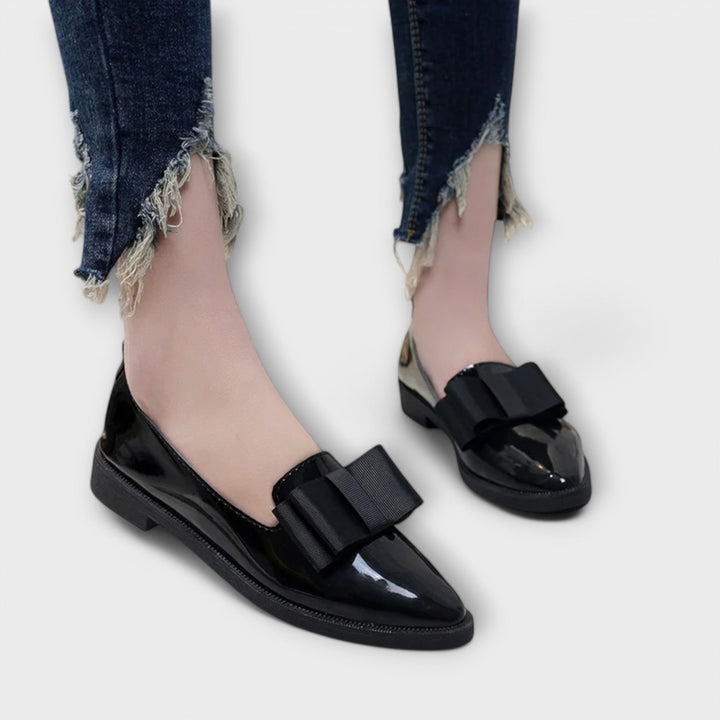 Leather Round-Toe Loafers
