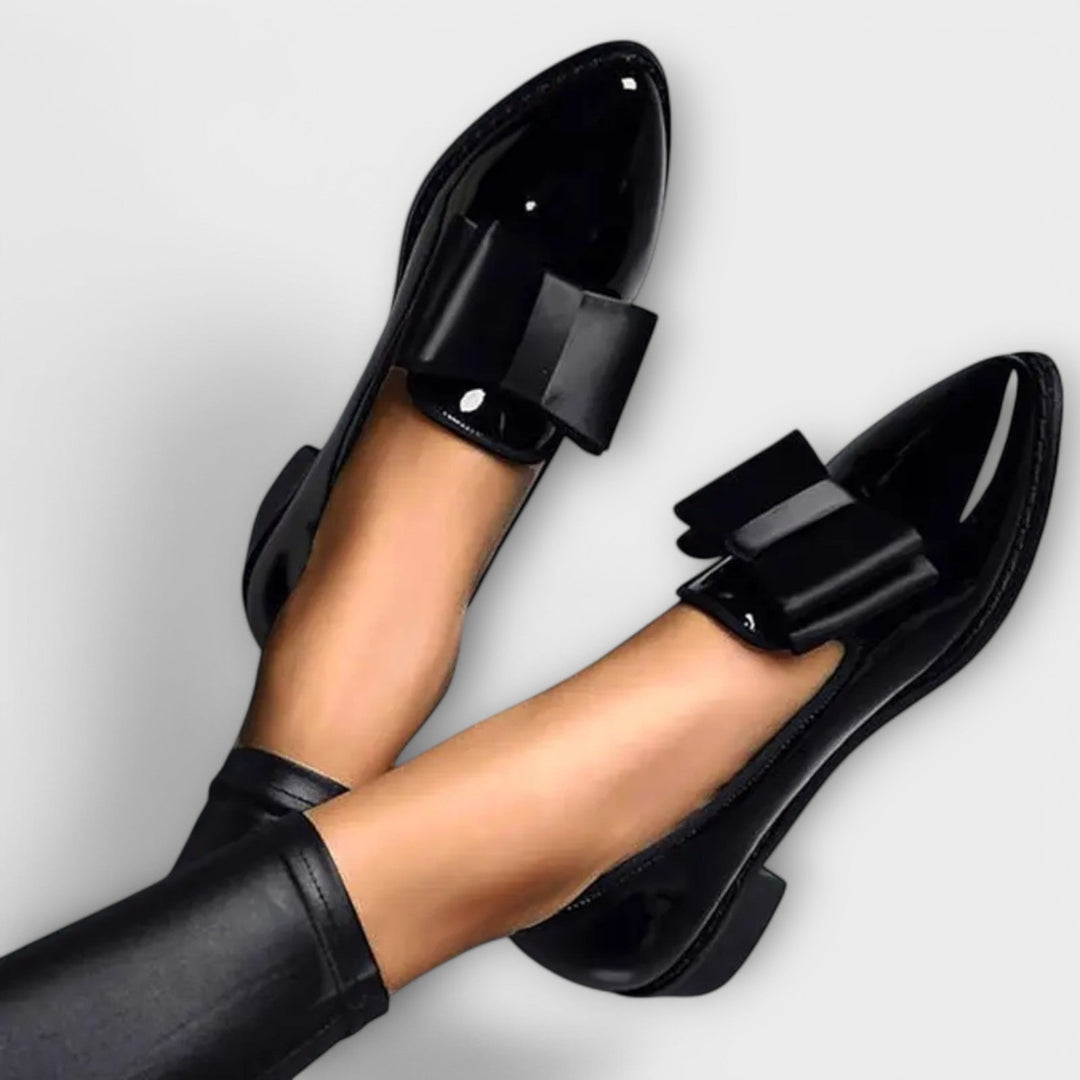 Leather Round-Toe Loafers