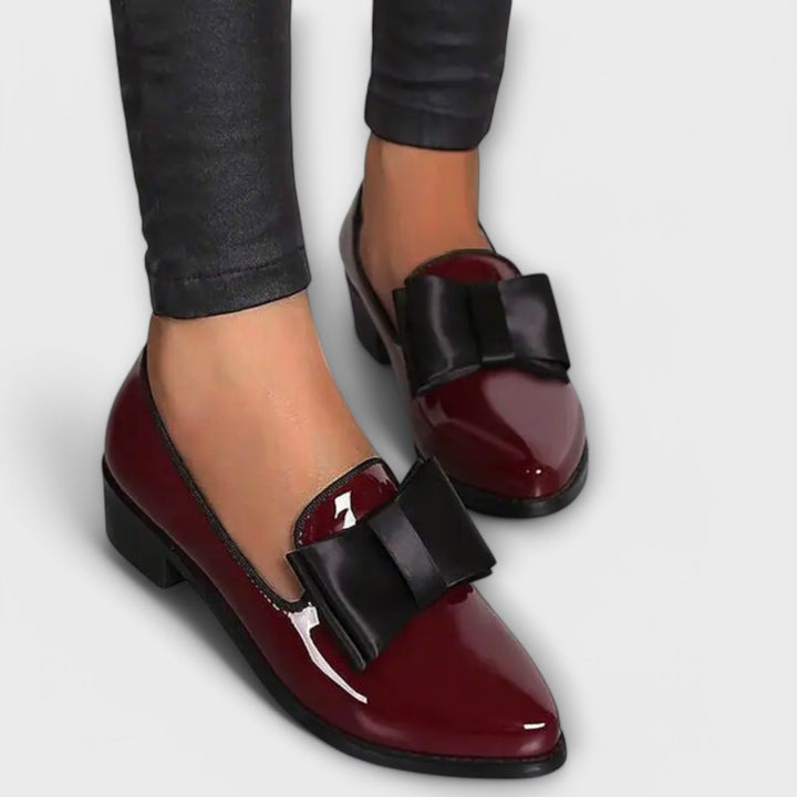 Leather Round-Toe Loafers