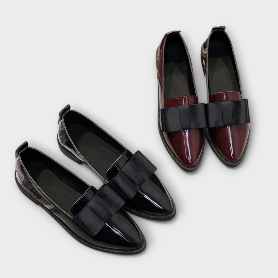 Leather Round-Toe Loafers