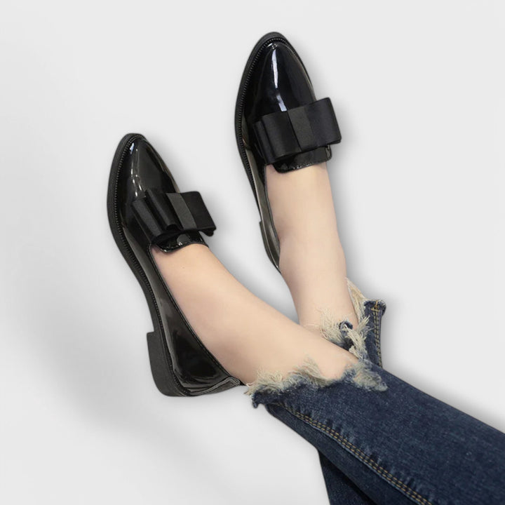 Leather Round-Toe Loafers