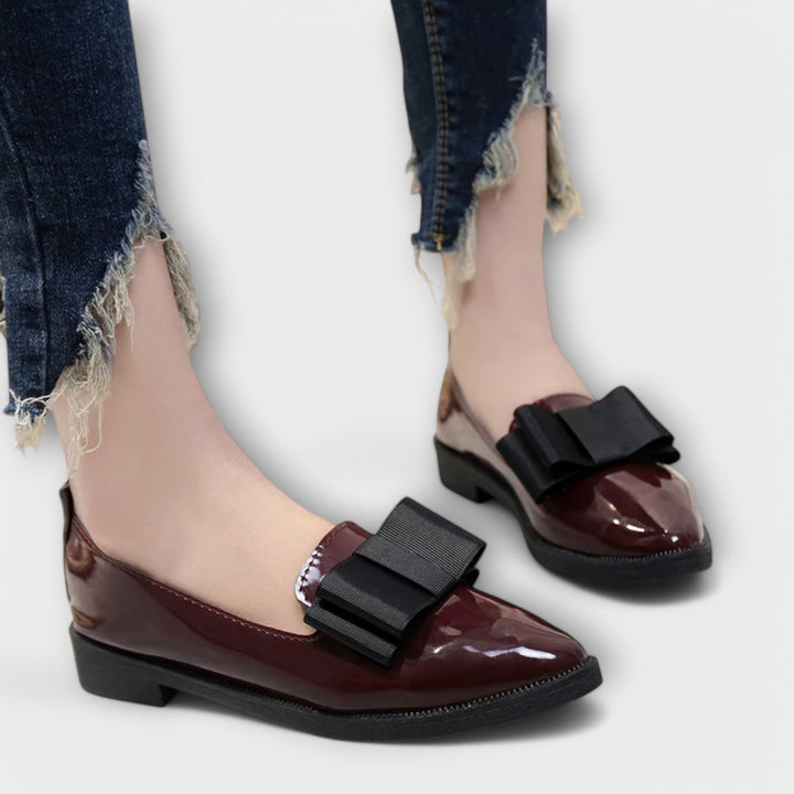 Leather Round-Toe Loafers