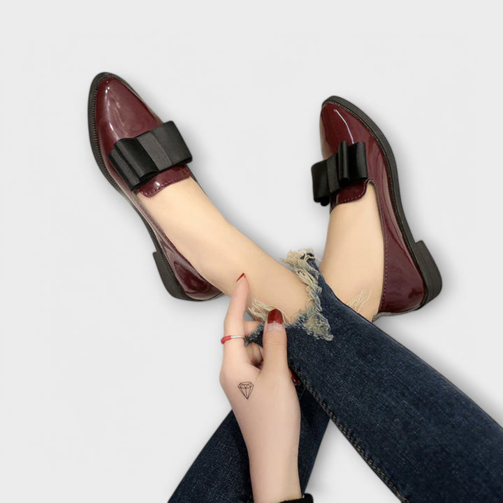 Leather Round-Toe Loafers