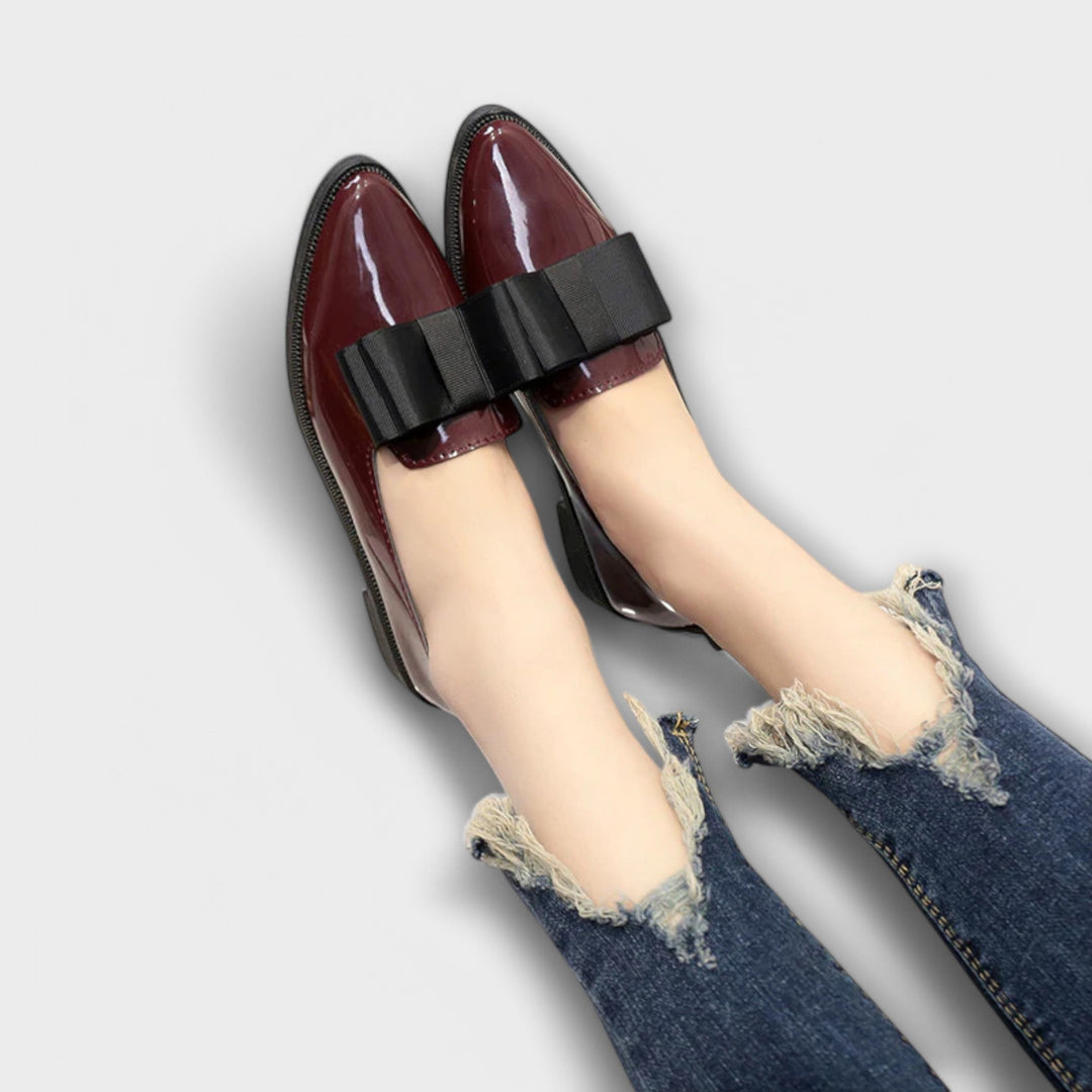 Leather Round-Toe Loafers