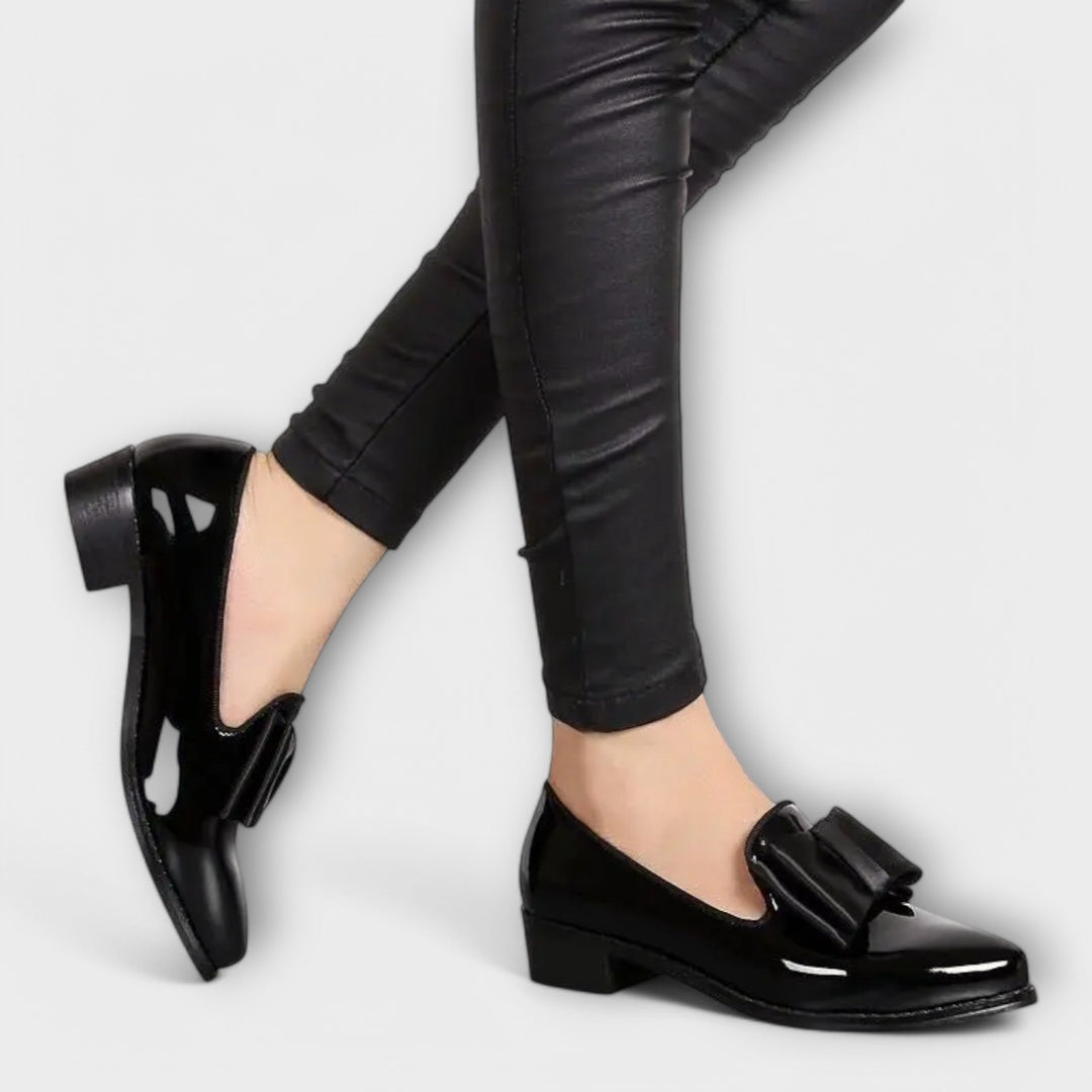 Leather Round-Toe Loafers