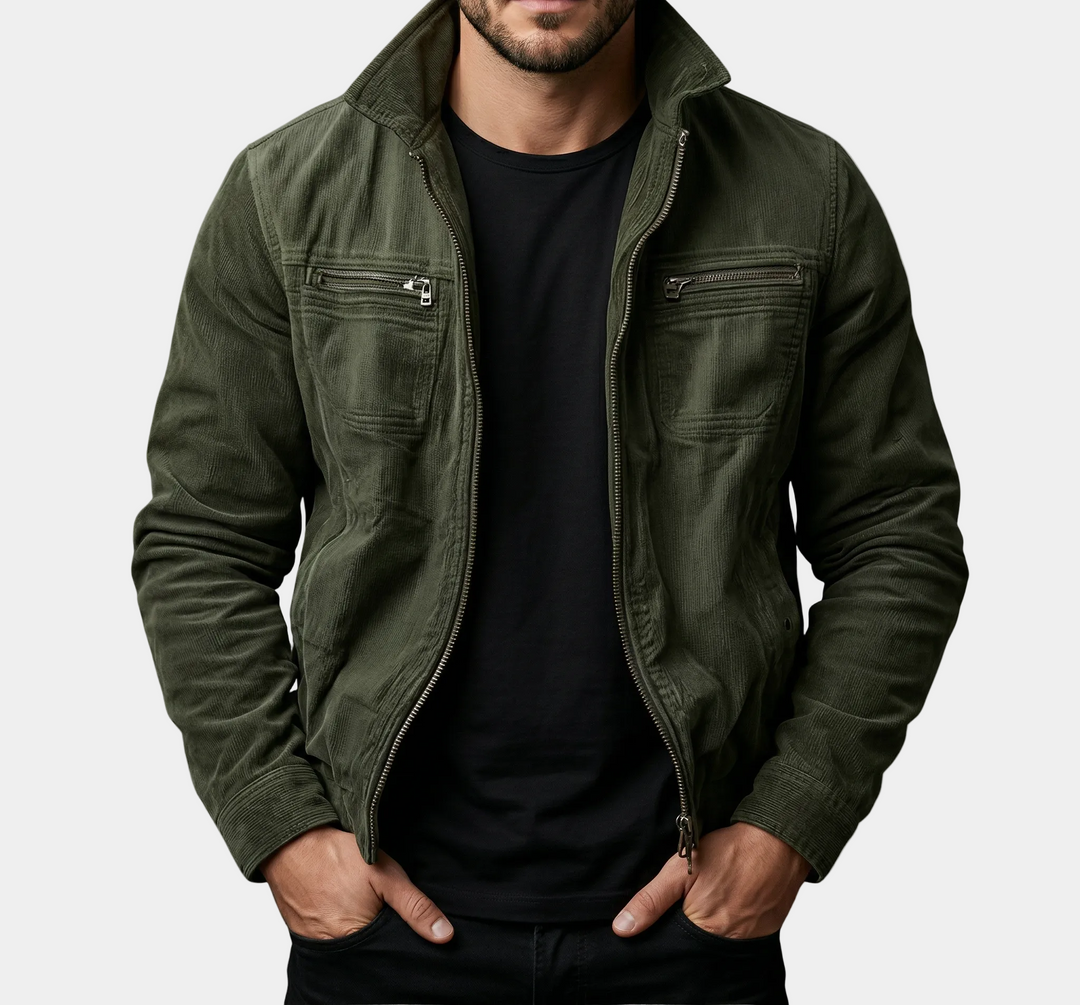 Slim-Fit Corduroy Jacket