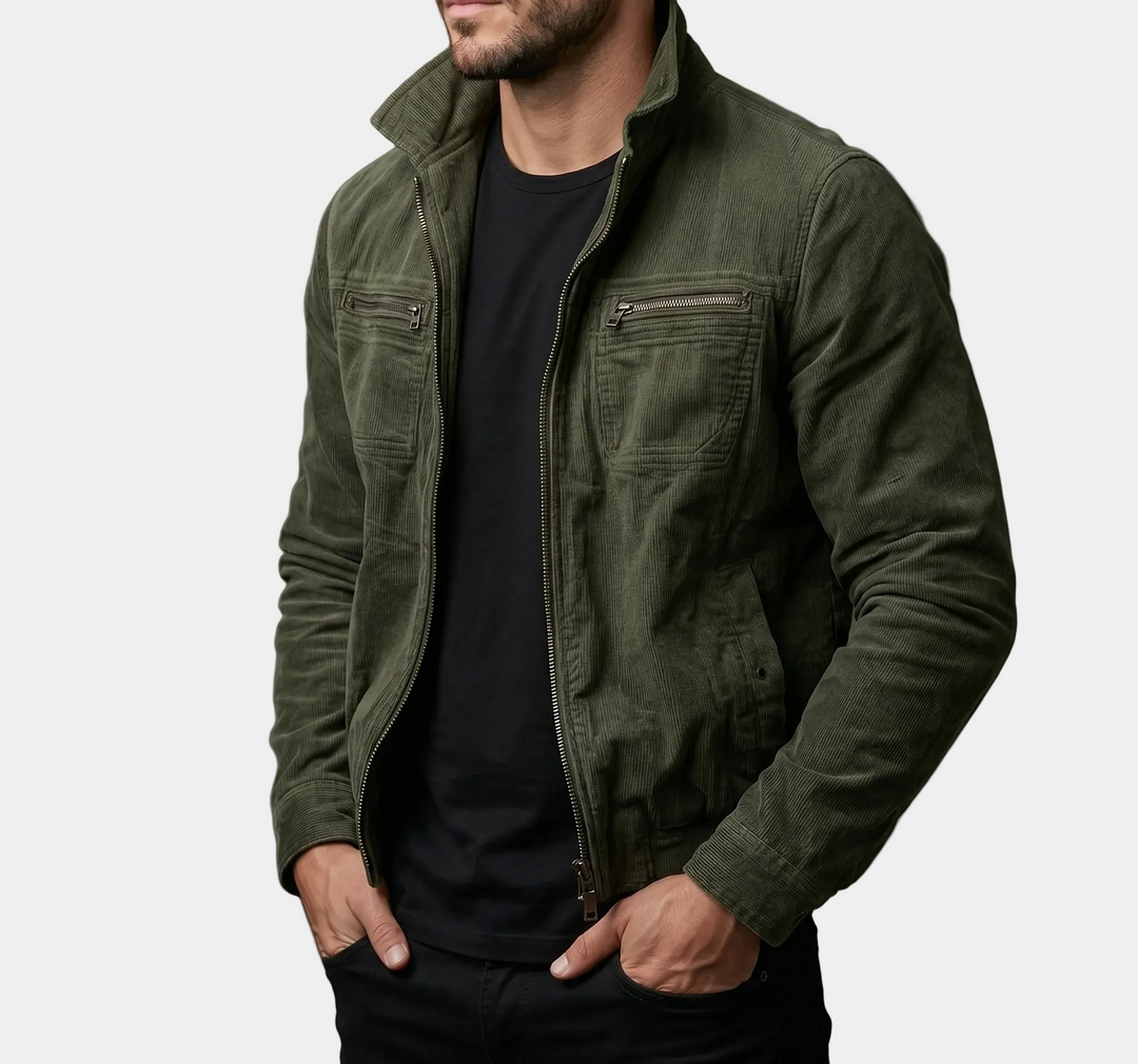 Slim-Fit Corduroy Jacket