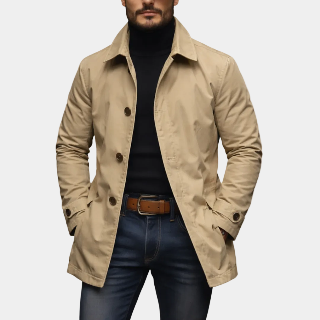 Water-Resistant Quilted Coat