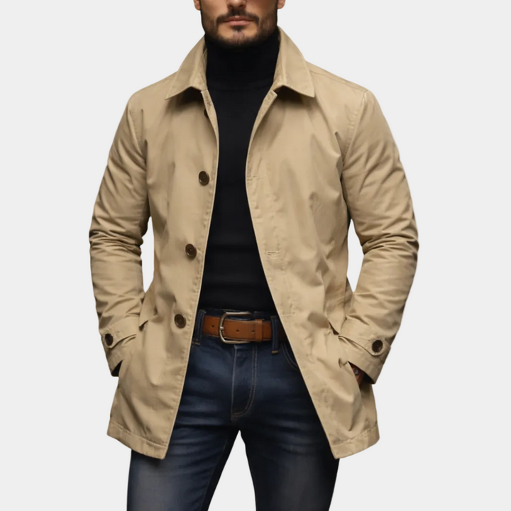 Water-Resistant Quilted Coat