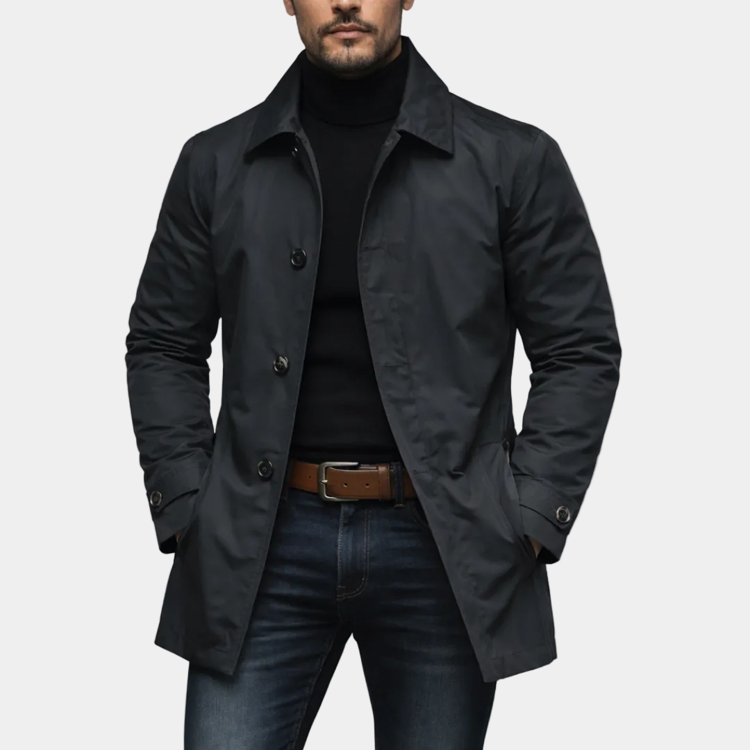 Water-Resistant Quilted Coat