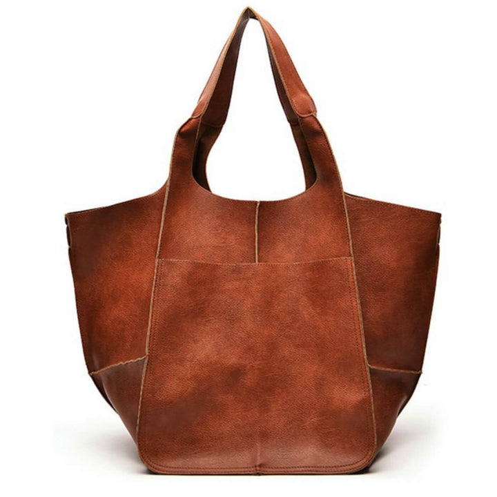 Minimal Leather Tote Bag