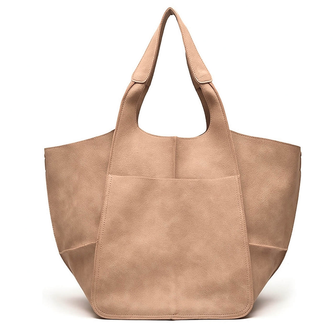 Minimal Leather Tote Bag