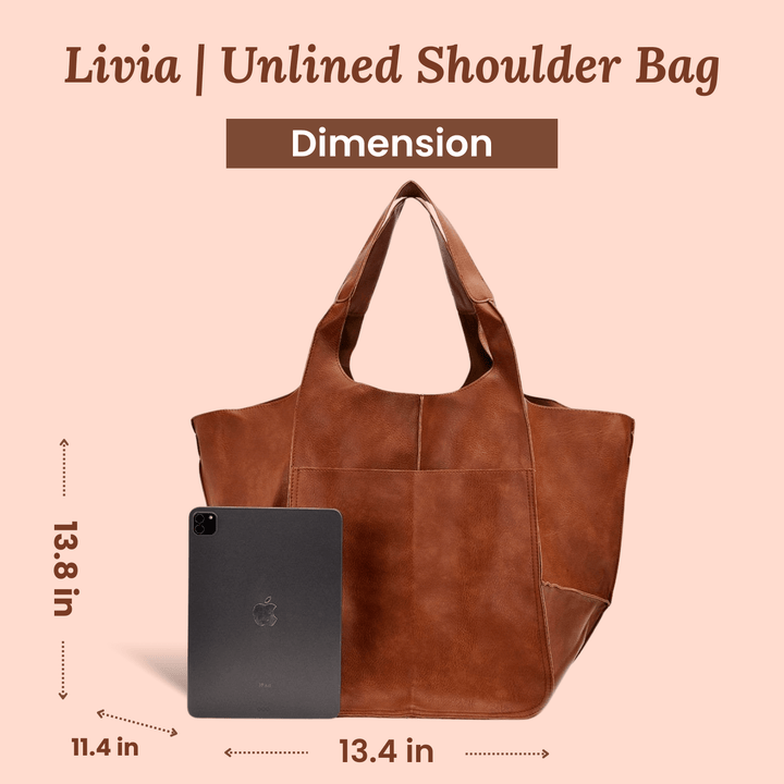 Minimal Leather Tote Bag