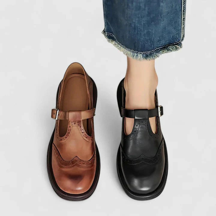 Mary Jane Low-Heel Flats
