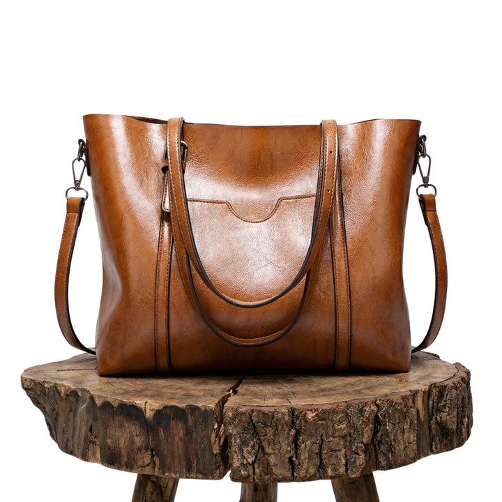 Everyday Oil-Wax Leather Tote Bag