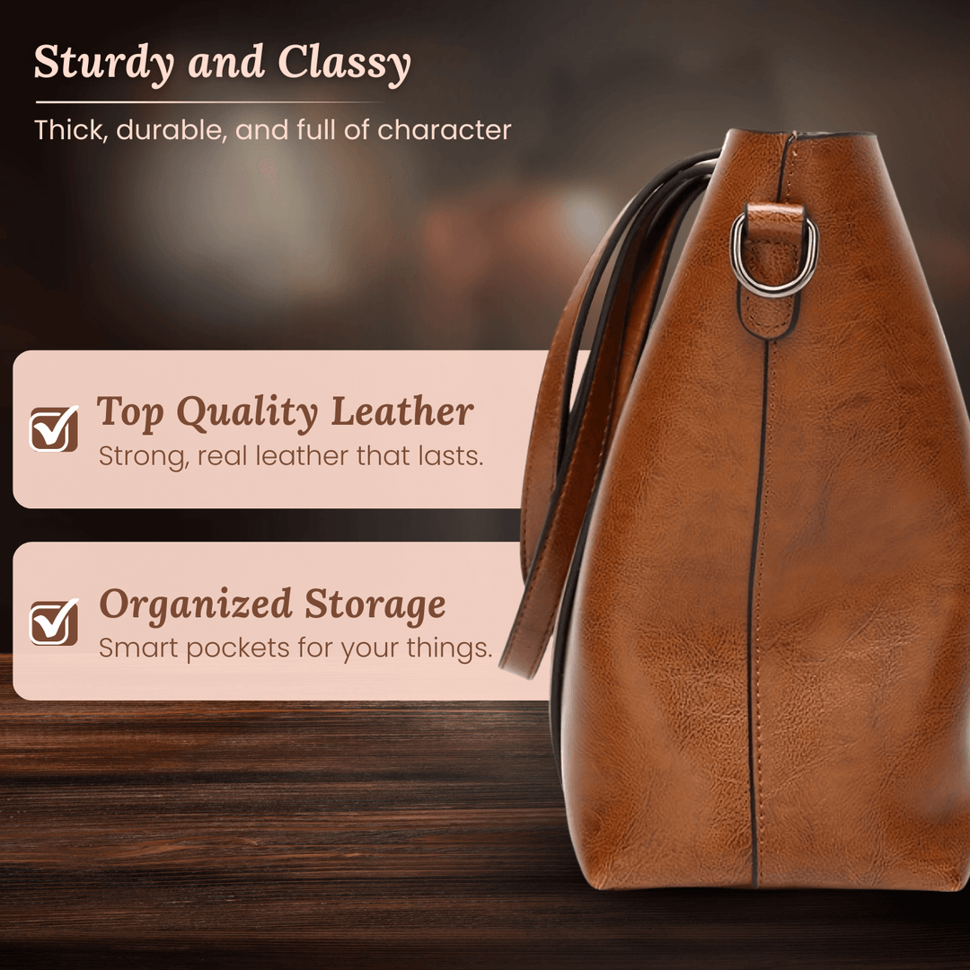 Everyday Oil-Wax Leather Tote Bag