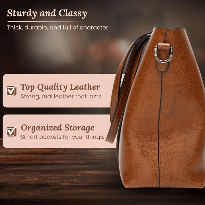 Everyday Oil-Wax Leather Tote Bag