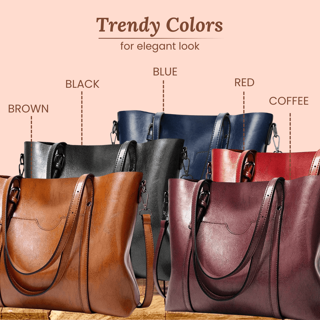 Everyday Oil-Wax Leather Tote Bag