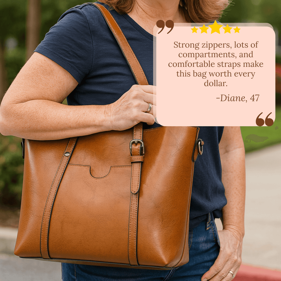 Everyday Oil-Wax Leather Tote Bag