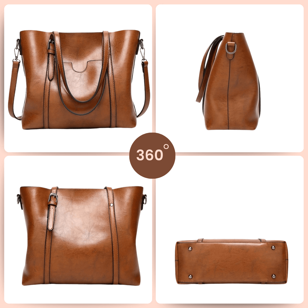 Everyday Oil-Wax Leather Tote Bag