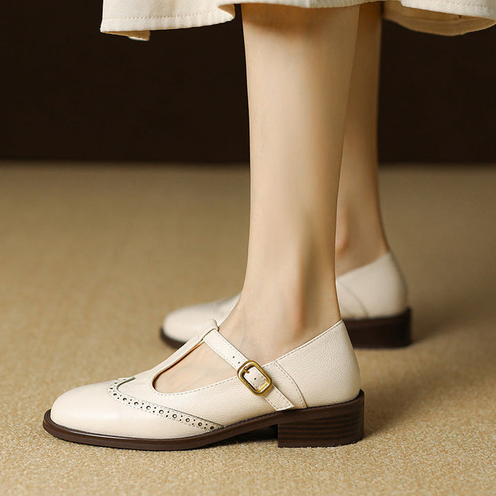 Leather T-Bar Mary Janes
