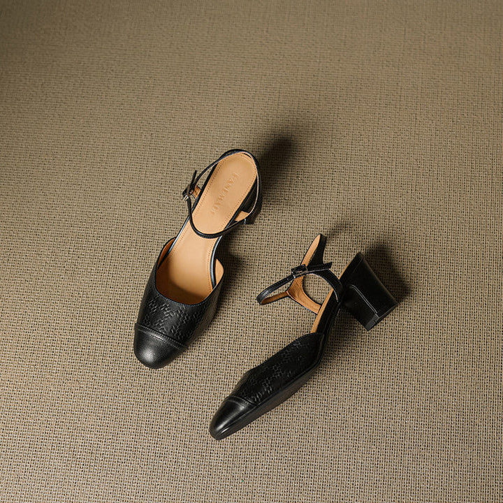 Savira Genuine Leather Heels