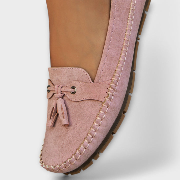 Leather Round-Toe Loafers