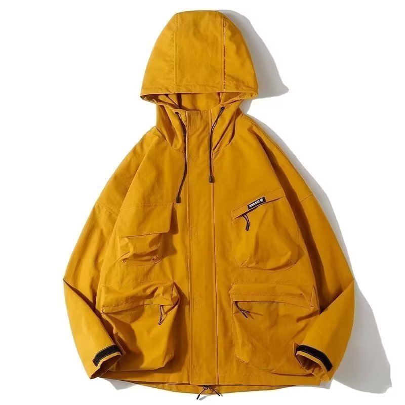 Water-Repellent Hooded Jacket
