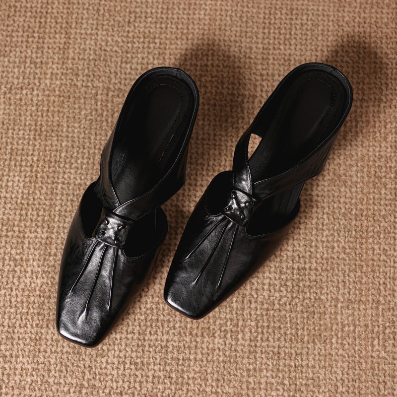 Lola Genuine Leather Mules