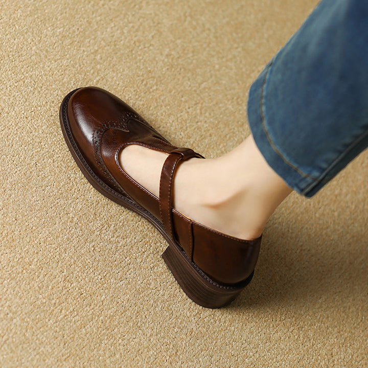 Leather T-Bar Mary Janes
