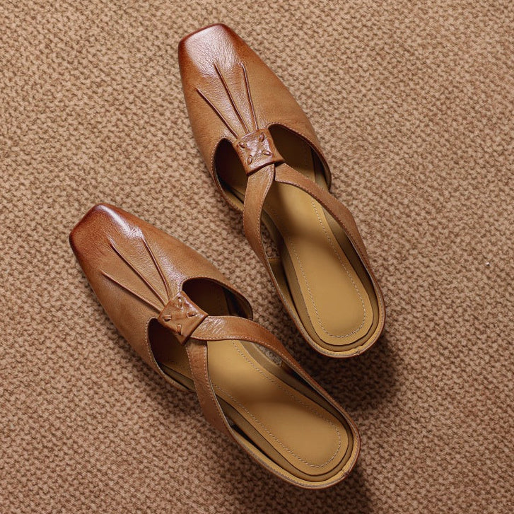 Lola Genuine Leather Mules